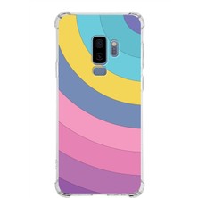 Printify Samsung Galaxy S9 Plus Köşe Korumalı Antişok Kapak Renk Cümbüşü Tasarımlı Silikon Kılıf