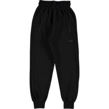 İrem Çocuk Giyim Erkek Çocuk /kız Çocuk Cepleri Fermuarlı Arma Detaylı Siyah Eşofman Altı