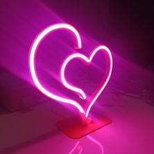 Kamer Neon Işıklı Kalp