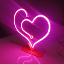 Kamer Neon Işıklı Kalp