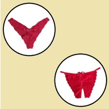 COOQPOO 2 Li Paket Dantel Külot