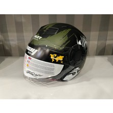 Sway Kask Sway SW-766 Matt Warrıor Black Army Grey