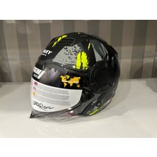 Sway Kask Sway SW-766 Matt Poıson Black Grey Yellow