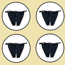 COOQPOO 4 Lü Paket Dantel Külot