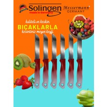 Solingen Messermann Germany Sefertech | Bıçak Seti - Solingen | 6'lı Tek Renk Takım Sebze Meyve Bıçağı