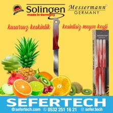 Solingen Messermann Germany Sefertech | Bıçak Seti - Solingen | 6'lı Tek Renk Takım Sebze Meyve Bıçağı