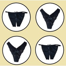 COOQPOO 4 Lü Paket Dantel Külot