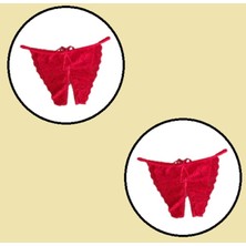 COOQPOO 2 Li Paket Dantel Külot