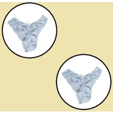 COOQPOO 2 Li Paket Dantel Külot