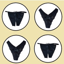 COOQPOO 4 Lü Paket Dantel Külot