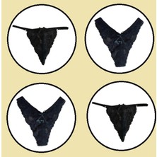 COOQPOO 4 Lü Paket Dantel Külot