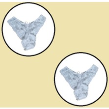 COOQPOO 2 Li Paket Dantel Külot