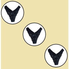 COOQPOO 3 Lü Paket Dantel Külot