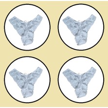 COOQPOO 4 Lü Paket Dantel Külot