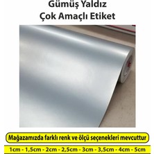 Sticker Design Gümüş Yaldız Renkli Etiket Çok Amaçlı Yuvarlak Kesim Ambalaj Etiketi 4cm - 500 Adet