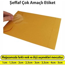 Sticker Design Şeffaf Etiket Çok Amaçlı Yuvarlak Kesim Ambalaj Etiketi 5cm - 250 Adet