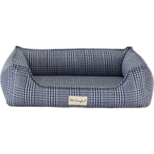 Pet Comfort Delta Varius Mavi Kareli Kedi ve Köpek Yatağı S 60X75CM 326107