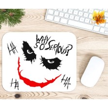 Eylül Design Joker Baskılı Özel Tasarım Dikdörtgen Kaydırmaz Mousepad