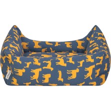 Pet Comfort Uniform Lacivert-Sarı Kedi ve Köpek Yatağı S 50X60CM 326107