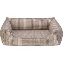 Pet Comfort Delta Varius Bej Kareli Kedi ve Köpek Yatağı S 60X75CM 326107