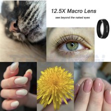 Telefon Lens Kiti 0.45X Süper Geniş Açı & 12.5x Süper Makro Lens Hd Kamera