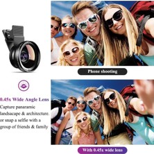 Telefon Lens Kiti 0.45X Süper Geniş Açı & 12.5x Süper Makro Lens Hd Kamera