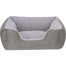 Pet Comfort Echo  Kedi ve Köpek Yatağı Gri/gri Peluş S 60X50CM 326107