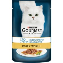 Gourmet Perle Izgara Tavuklu Yaş Kedi Maması Konserve 85GR 26ADET Kedi Pouch