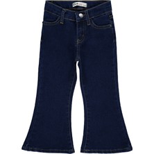 Civil Girls Kız Çocuk Pantolon 2-5 Yaş Koyu Mavi Pamuk Polyester Elastan Karışımı