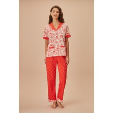 Suwen Holly Maskülen Pijama Takımı
