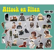 Hediyene Bak Attack On Titan Laptop Notebook Telefon Kılıfı Sticker Paketi