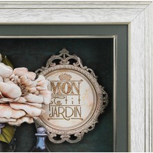 e38 EL İŞÇİLİĞİ BUKET ÇİÇEK KAĞIT RÖLYEF TABLO 52*42 cm -5902