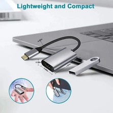 USB 3.1 Type C To HDMI Dönüştürücü 4K 30Hz Macbook Laptop Görüntü Çevirici Adaptör