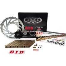 JT Zincir Dişli Seti Ducatı Multıstrada V2 / S (937 Cc) (2022-2023) / Ducatı / Multıstrada V2 / S / 937CC / Zincir: DID-525ZVM-X (GOLD)-114 / Ön Dişli :  Sunstar (15T) / Arka Dişli: Jt (43T) / 2022-2023