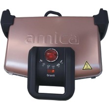 Arnica GH26124 Ayvalık Granit Izgaralı 1750 W Tost Makinesi Rose