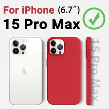 Trendtech iPhone 15 Pro Max Uyumlu Lansman Kırmızı Kılıf