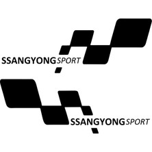 TSC Ssangyong Sport Etiket Yapıştırma 30CMX11CM MMD308