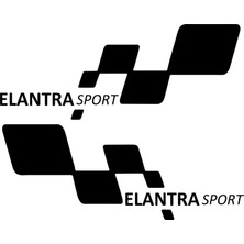 TSC Elantra Sport Etiket Yapıştırma 30CMX11CM MMD200
