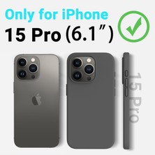 Trendtech iPhone 15 Pro Uyumlu Lansman Gri Kılıf