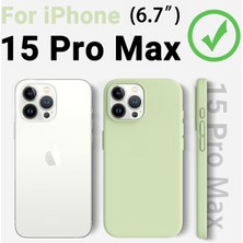 Trendtech iPhone 15 Pro Max Uyumlu Lansman Açık Yeşil Kılıf