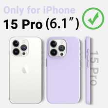 Trendtech iPhone 15 Pro Uyumlu Lansman Lila Kılıf