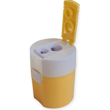 Cmk Pastel Yuvarlak Kapaklı Çift Bıçaklı Kalemtraş