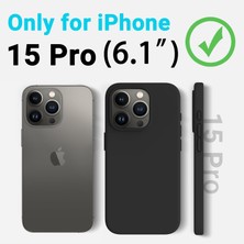 Trendtech iPhone 15 Pro Uyumlu Lansman Siyah Kılıf