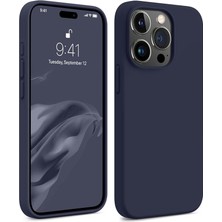 Trendtech iPhone 15 Pro Uyumlu Lansman Gece Mavisi Kılıf