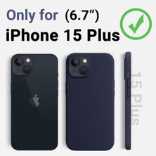 Trendtech iPhone 15 Plus Uyumlu Lansman Gece Mavisi Kılıf