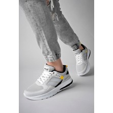 Günlük Triko Detaylı Rahat Gri Erkek Sneaker