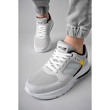 Günlük Triko Detaylı Rahat Gri Erkek Sneaker