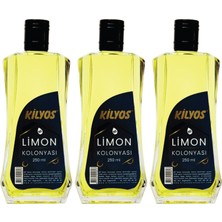 Kilyos Limon Kolonyası 250 ml Cam Şişe  x 3 Adet
