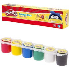 Play-Doh Parmak Boyası 6 Renk Birleşik 25 ml