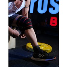 Dex Supports Lasting Energy Ağırlık Kaldırma Kayışı Lifting Straps Pro Turuncu+Diz Bandajı Dizlik Pro Knee Wraps 2 'li Paket